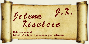 Jelena Kiselčić vizit kartica
